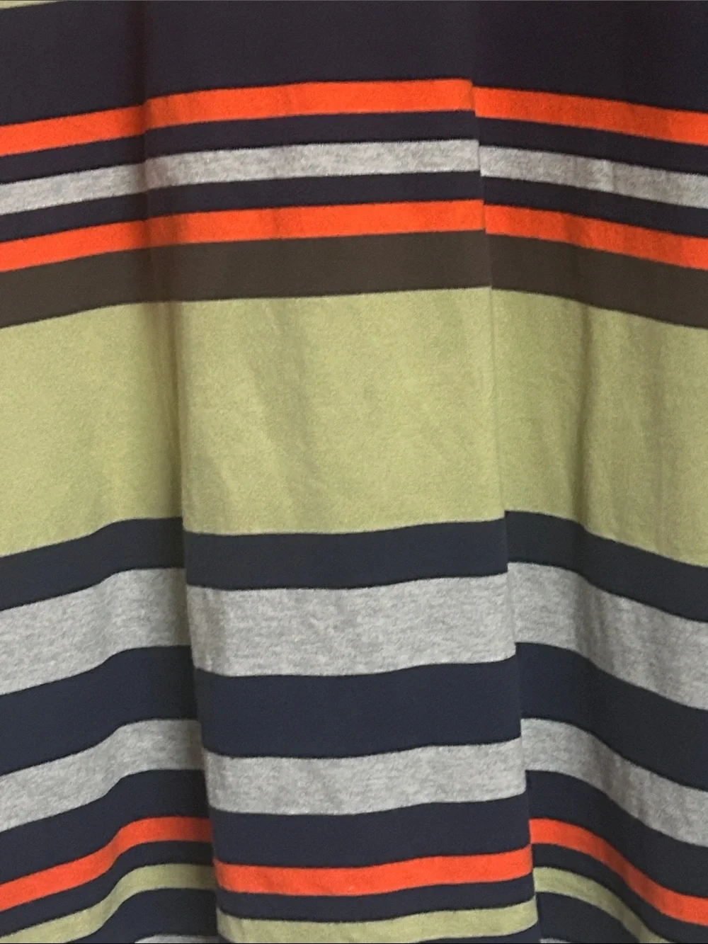 Jordan Short-Sleeve Striped Polo in Orange, Navy & Gray (070726#1)